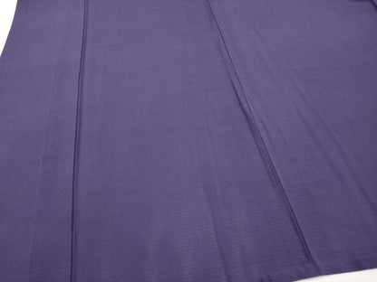 平和屋着物＊夏物　色無地　絽　深紫色　正絹　逸品　CABL1228tx