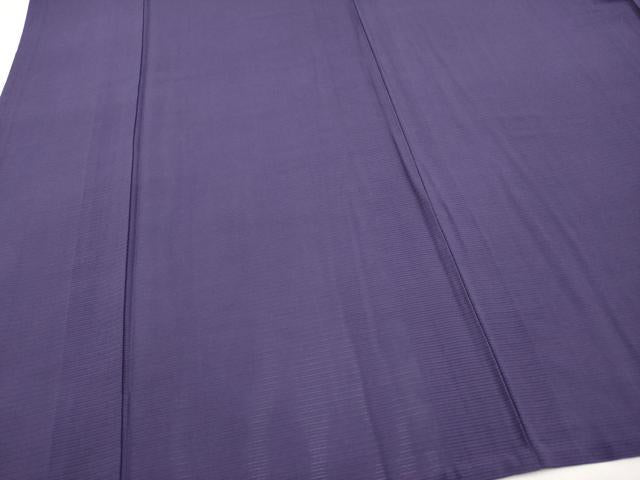 平和屋着物＊夏物　色無地　絽　深紫色　正絹　逸品　CABL1228tx