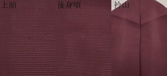 平和屋着物＊夏物　色無地　絽　黒鳶色　正絹　逸品　CABL1229tx