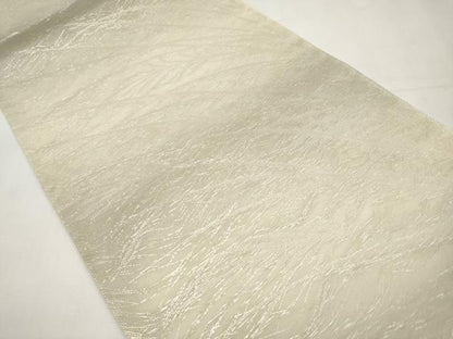 平和屋着物＊夏物　六通柄袋帯　草木文　銀糸　正絹　逸品　CABL1236tx