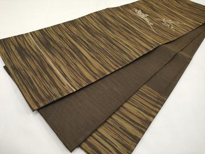 平和屋着物＊夏物　西陣　川島織物　太鼓柄　京袋帯　鳥獣戯画　金銀糸　CABL1249tx
