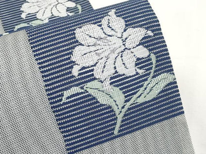 平和屋着物＊夏物　西陣　川島織物　六通柄　京袋帯　草花文　CABL1250tx
