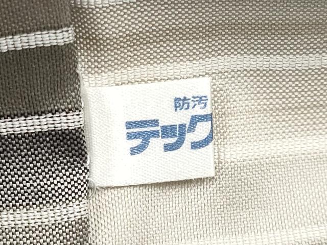 平和屋着物＊夏物　九寸名古屋帯　格子柄　正絹　逸品　CABL1267tx
