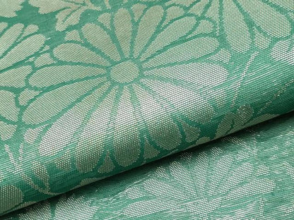 平和屋着物＊夏物　九寸名古屋帯　秋草文　金銀糸　正絹　逸品　CABL1269tx