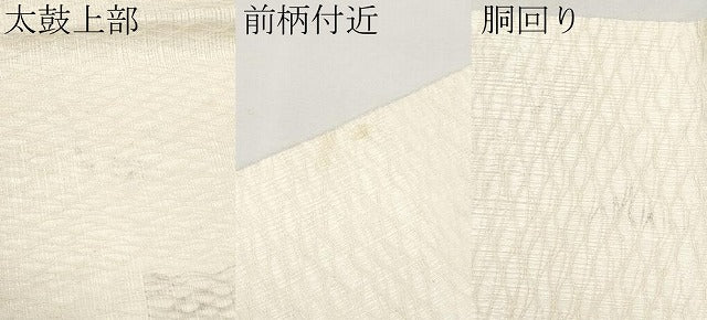 平和屋着物＊夏物　九寸名古屋帯　すくい織　トンボ　正絹　逸品　CABL1275tx