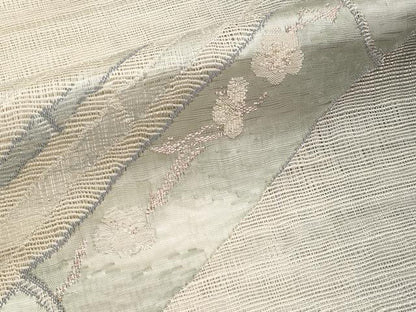 平和屋着物＊夏物　八寸名古屋帯　梅　竹　金銀糸　正絹　逸品　CABL1279tx