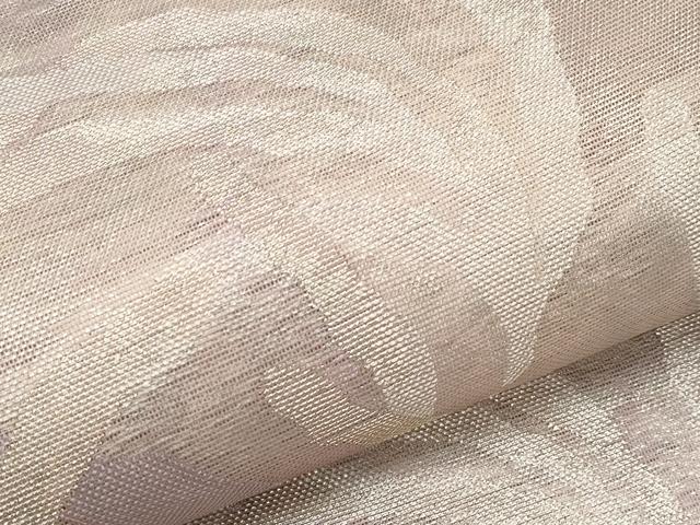 平和屋着物＊夏物　六通柄袋帯　草花文　金銀糸　正絹　逸品　CABL1282tx