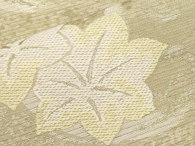 平和屋着物＊夏物　西陣　川島織物　六通柄　本袋帯　唐織　竜田川　金糸　正絹　逸品　CABL1297tx