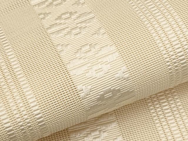平和屋着物＊夏物　本場筑前博多織　八寸名古屋帯　紗献上　肌色　正絹　逸品　CABL1310tx