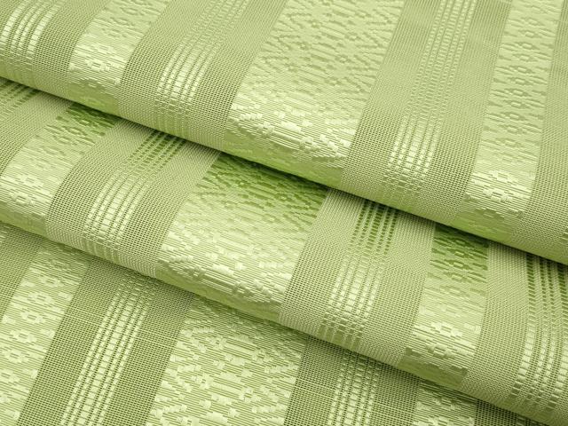 平和屋着物＊夏物　本場筑前博多織　八寸名古屋帯　紗献上　苗色　正絹　逸品　CABL1311tx