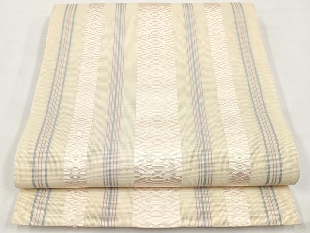 平和屋着物＊夏物　本場筑前博多織　八寸名古屋帯　紗献上　正絹　逸品　CABL1313tx