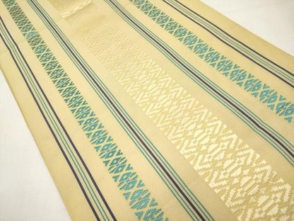 平和屋着物＊夏物　本場筑前博多織　八寸名古屋帯　紗献上　正絹　逸品　CABL1314tx