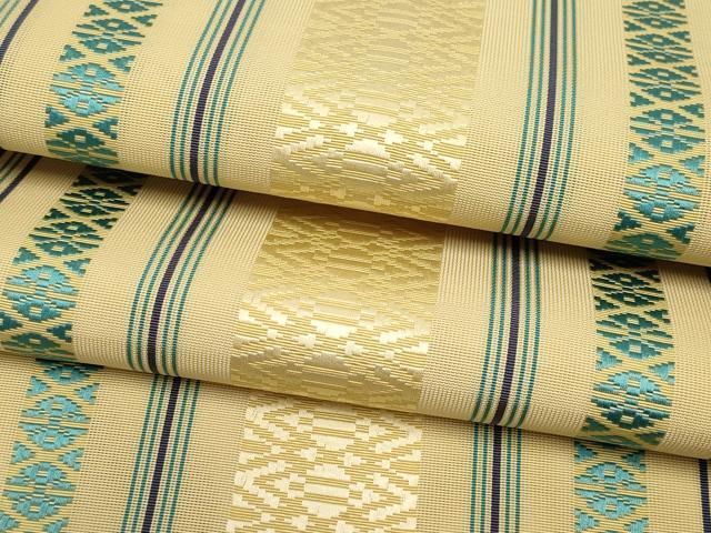 平和屋着物＊夏物　本場筑前博多織　八寸名古屋帯　紗献上　正絹　逸品　CABL1314tx