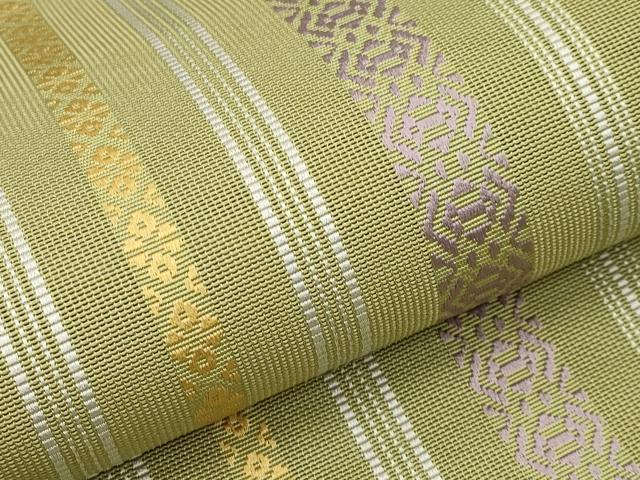 平和屋着物＊夏物　本場筑前博多織　八寸名古屋帯　紗献上　正絹　逸品　未使用　CABL1315tx