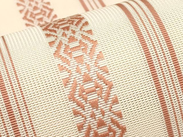 平和屋着物＊夏物　本場筑前博多織　八寸名古屋帯　紗献上　正絹　逸品　CABL1316tx