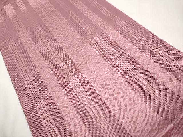 平和屋着物＊夏物　八寸名古屋帯　博多織　紗献上　浅蘇芳色　CABL1326tx