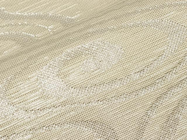 平和屋着物＊夏物　六通柄袋帯　光琳水　銀糸　正絹　逸品　CABL1332tx
