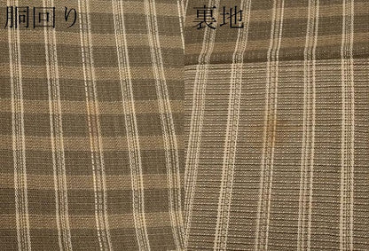 平和屋着物＊夏物　八寸名古屋帯　格子柄　CABL1348tx