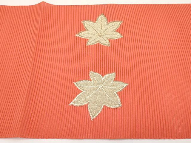 平和屋着物＊夏物　西陣　八寸名古屋帯　絽つづれ　竜田川　金銀糸　証紙付き　未使用　CABL1350tx