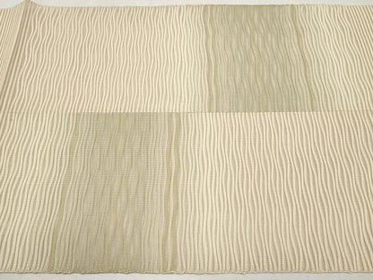 平和屋着物＊夏物　八寸名古屋帯　絽綴れ　市松文様　正絹　逸品　CABL1372tx