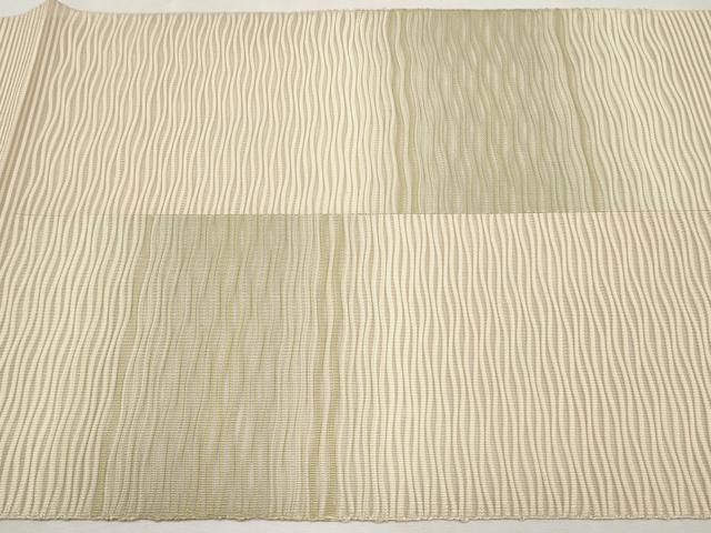 平和屋着物＊夏物　八寸名古屋帯　絽綴れ　市松文様　正絹　逸品　CABL1372tx