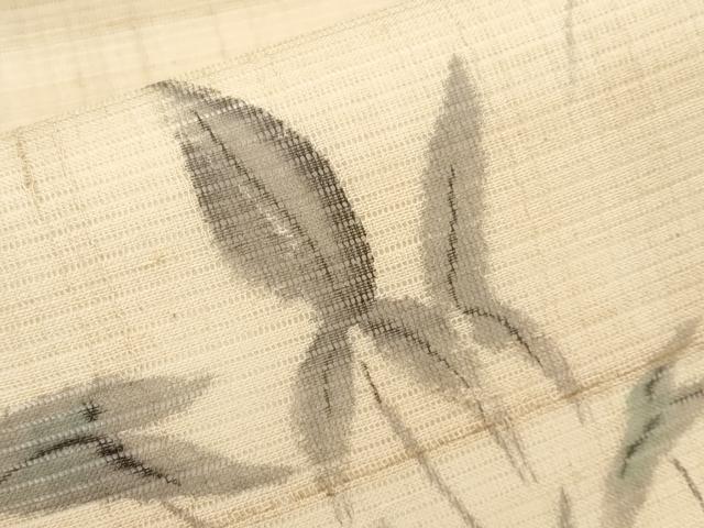 平和屋着物＊夏物　九寸名古屋帯　手描き　紬地　トンボ　正絹　逸品　未使用　CABL1381tx