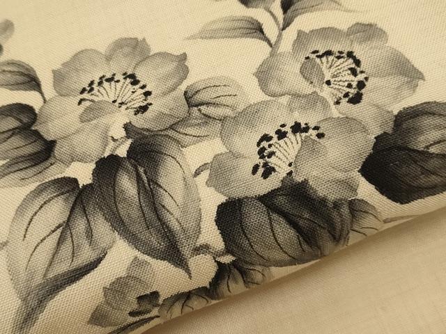 平和屋着物＊夏物　九寸名古屋帯　手描き　枝花文　CABL1386tx
