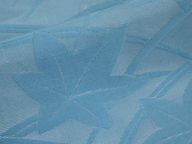 平和屋着物＊夏物　九寸名古屋帯　楓文　薄縹色　正絹　逸品　CABL1405tx