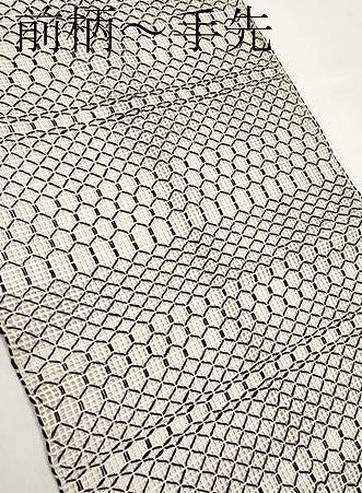 平和屋着物＊夏物　八寸名古屋帯　羅　横段文　正絹　逸品　CABL1414tx