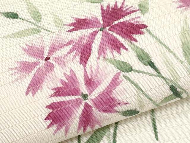 平和屋着物＊夏物　九寸名古屋帯　手描き　撫子　CABL1417tx