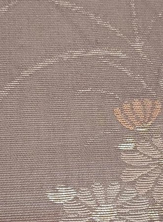 平和屋着物＊夏物　六通柄袋帯　枝菊文　金糸　正絹　逸品　CABL1421tx