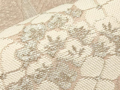 平和屋着物＊夏物　六通柄袋帯　紫陽花　銀糸　正絹　逸品　CABL1422tx