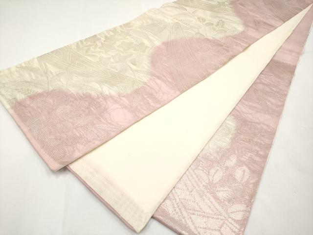 平和屋着物＊夏物　六通柄袋帯　花舟文　金糸　正絹　逸品　CABL1430tx