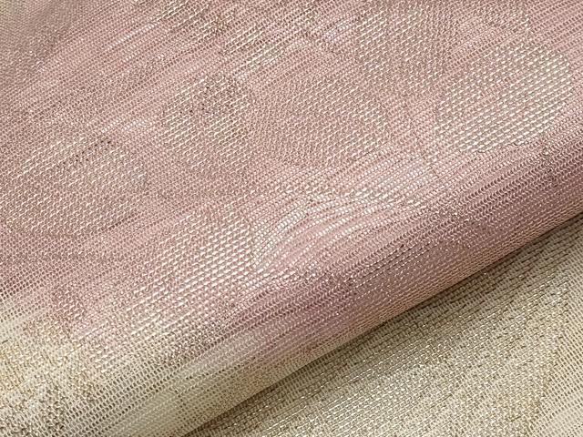 平和屋着物＊夏物　六通柄袋帯　花舟文　金糸　正絹　逸品　CABL1430tx