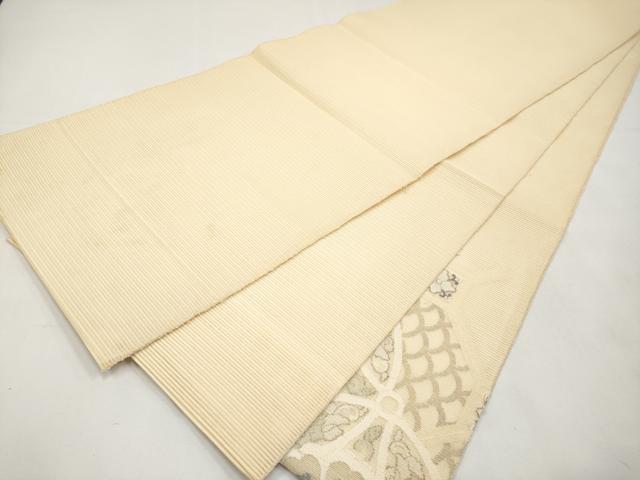 平和屋着物＊夏物　太鼓柄袋帯　絽綴れ　七宝花文　金銀糸　正絹　逸品　CABL1431tx
