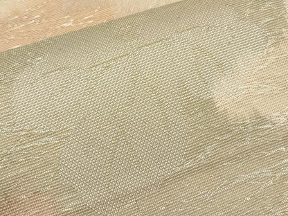 平和屋着物＊夏物　六通柄袋帯　葡萄蔦の葉文　銀糸　正絹　逸品　CABL1436tx