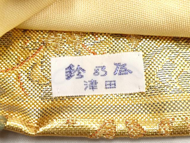 平和屋本店▼六通柄袋帯　花丸文　艶飾箔　本金箔　鈴乃屋扱い　正絹　逸品　CABL1498tx