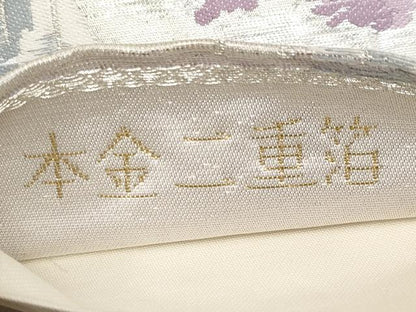 平和屋本店▼六通柄袋帯　清水寺　本金二重箔　正絹　逸品　CABL1510tx