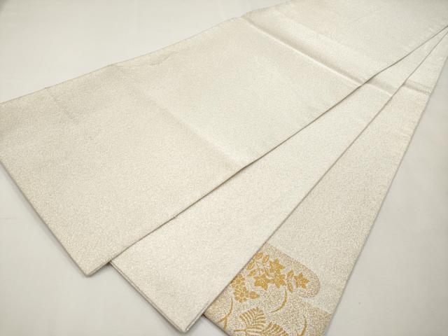 平和屋本店▼太鼓柄袋帯　つづれ　御所車文　本金糸24K　正絹　逸品　CABL1539tx