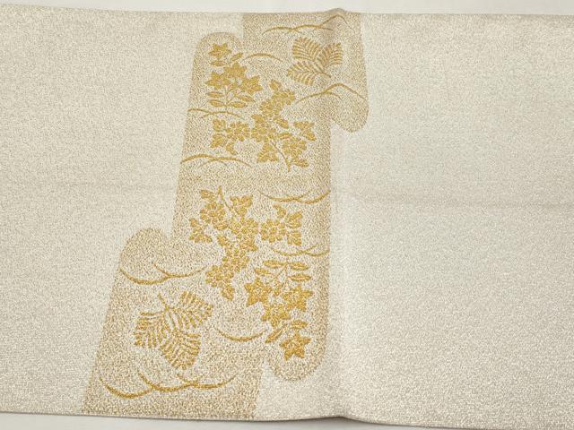 平和屋本店▼太鼓柄袋帯　つづれ　御所車文　本金糸24K　正絹　逸品　CABL1539tx