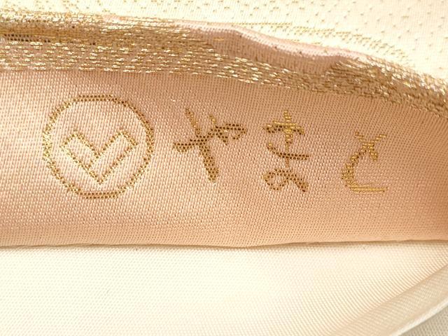 平和屋本店▼六通柄袋帯　唐織　地紙人物花車文　純金箔　やまと誂製　正絹　逸品　CABL1580tx