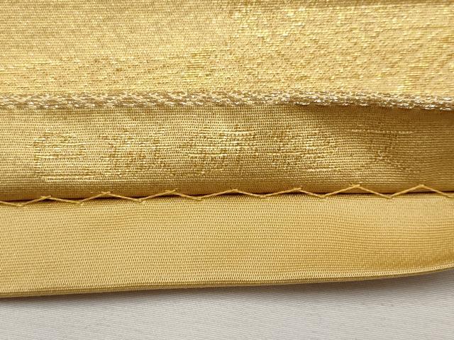 平和屋本店▼六通柄袋帯　唐織　色紙錦絵文　本金二重箔　正絹　逸品　未使用　CABL1589tx