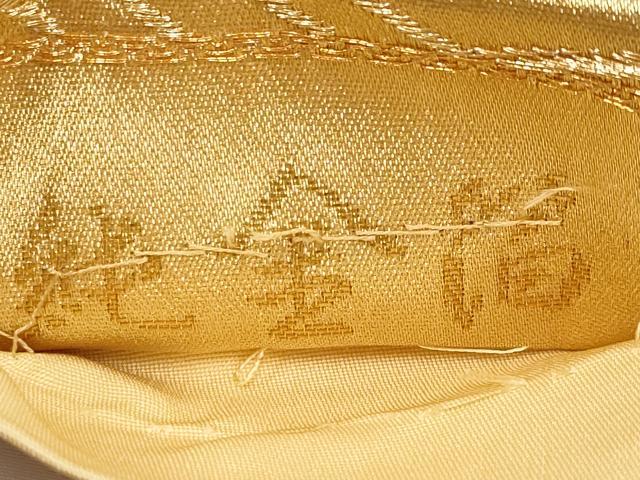 平和屋本店▼六通柄袋帯　流線文　純金箔　正絹　逸品　CABL1592tx