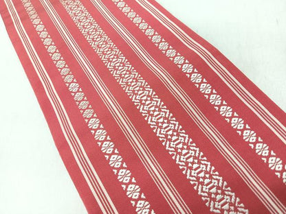 平和屋着物◎本場筑前博多織　半幅帯　献上　正絹　逸品　未使用　CABL1626nb