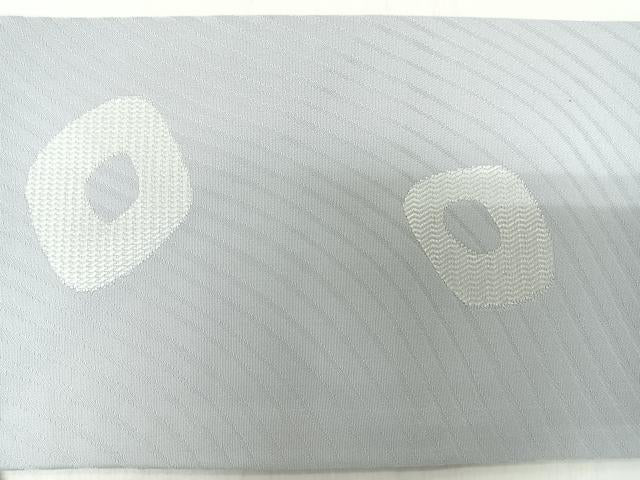 平和屋着物◎九寸名古屋帯　幾何学文　正絹　逸品　CABL1653nb