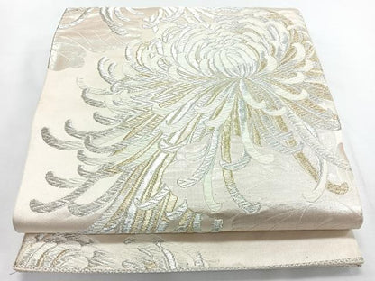 平和屋着物◎六通柄袋帯　唐織　乱菊　金銀糸　正絹　逸品　CABL1686nb