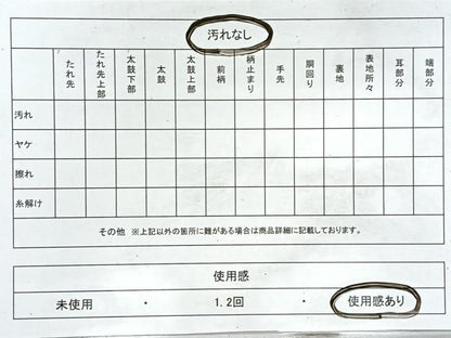 平和屋着物◎太鼓柄袋帯　作家物　幾何学文　金銀糸　正絹　逸品　CABL1726nb