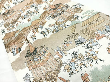 平和屋着物◎六通柄袋帯　京洛祇園祭　金糸　正絹　逸品　CABL1785nb