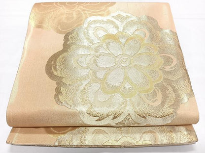 平和屋着物◎六通柄袋帯　舞花文　金糸　正絹　逸品　CABL1788nb