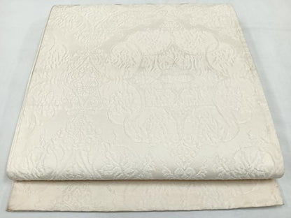 平和屋着物◎六通柄袋帯　ふくれ織　更紗花文　正絹　逸品　CABL1852nb